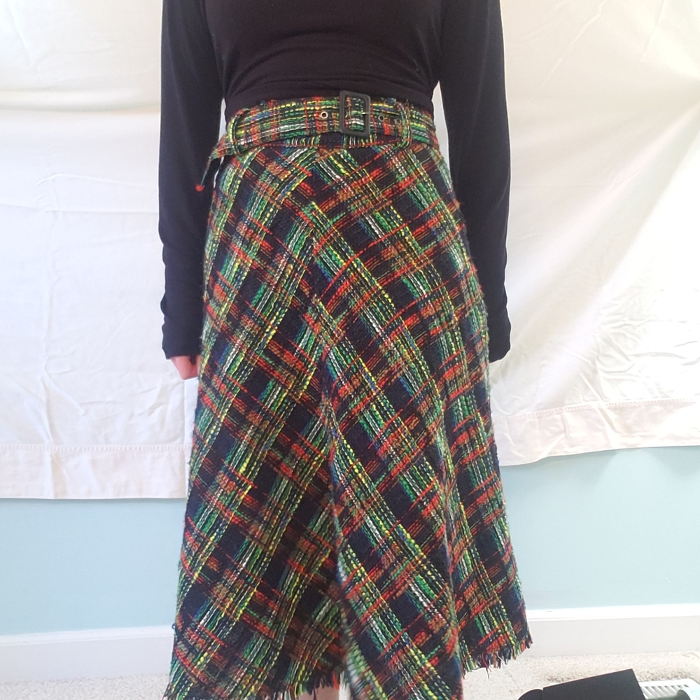 Plaid Maxi Skirt
